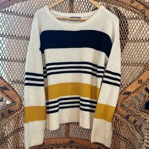 Marled Striped Sweater